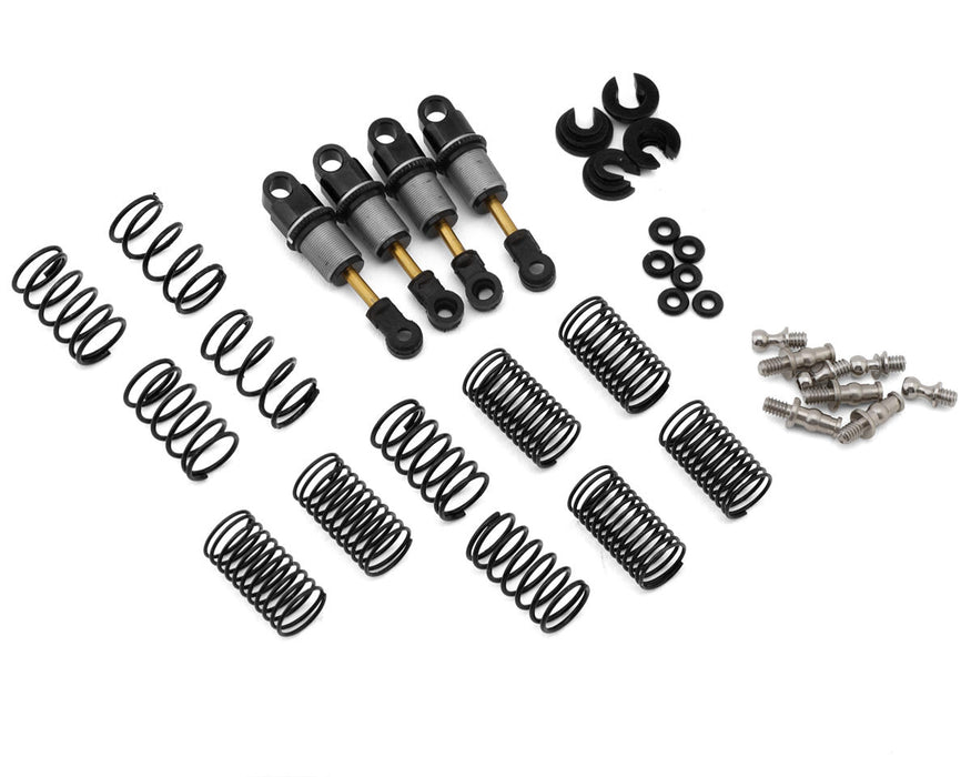 Usukani Aluminum Hydraulic Oil-Filled Threaded Shock Set (Black)