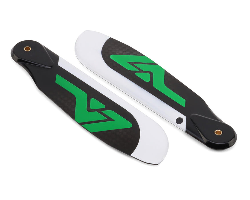 Venture Blades 107mm Premium Carbon Fiber Tail Blades (Green) (2)