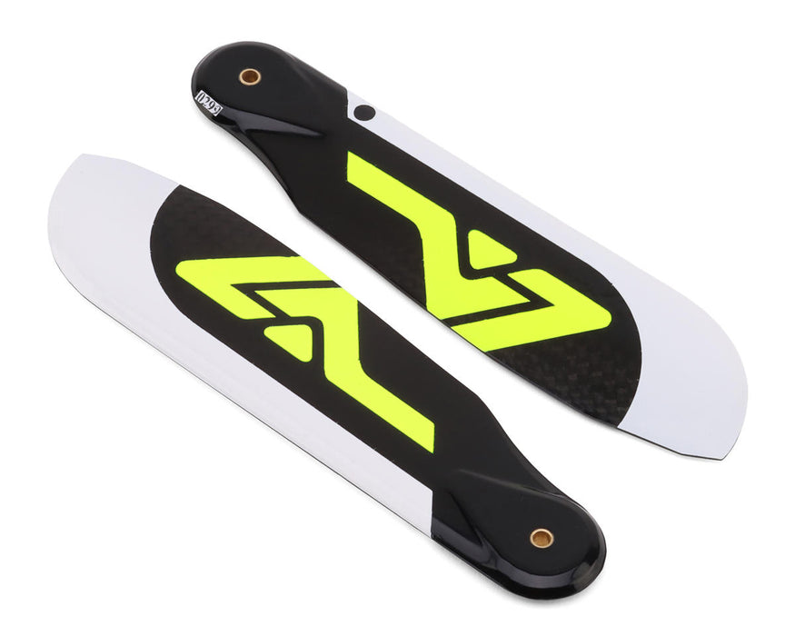 Venture Blades 107mm Premium Carbon Fiber Tail Blades (Yellow) (2)