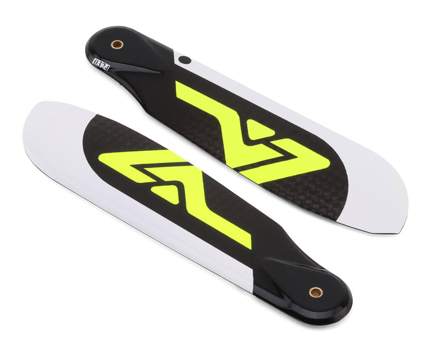 Venture Blades 114mm Premium Carbon Fiber Tail Blades (Yellow) (2)