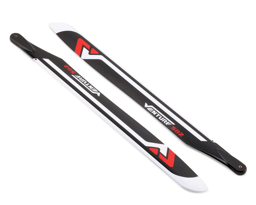 Venture Blades 582mm Premium Carbon Fiber Main Blades (Red) (2)