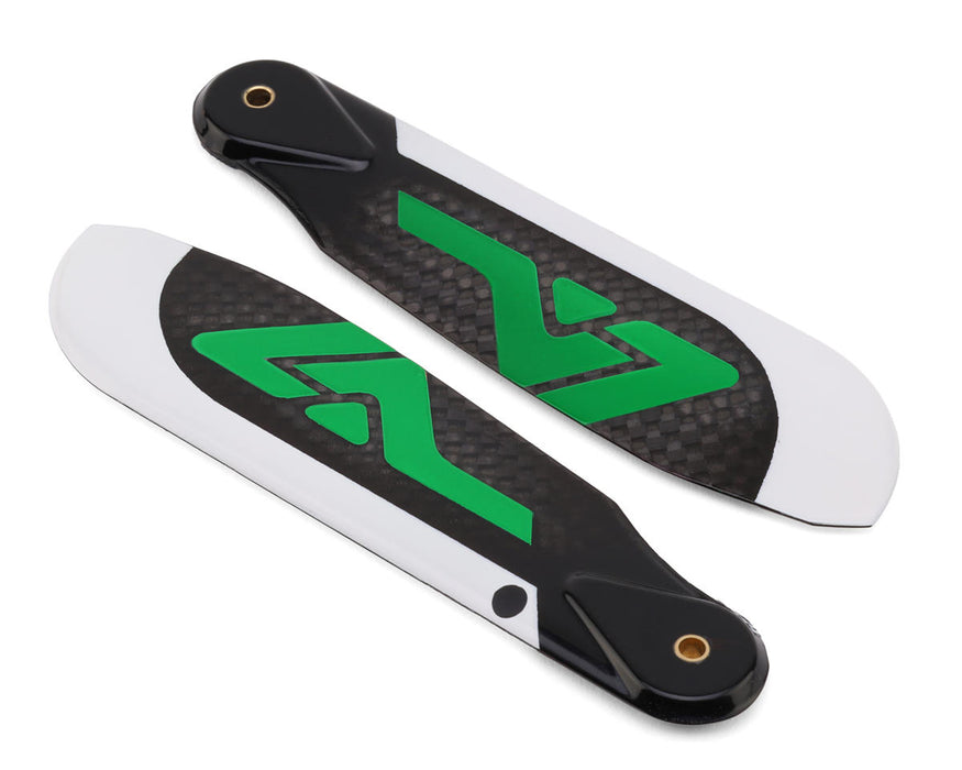 Venture Blades 96mm Premium Carbon Fiber Tail Blades (Green) (2)