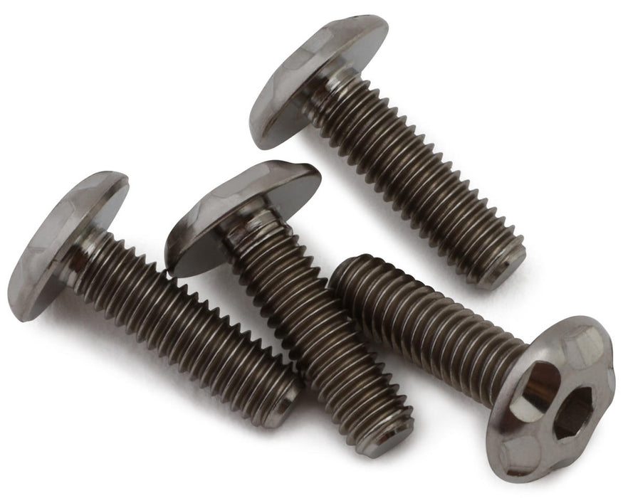 Vanquish Products Titanium 3x10mm Washer Button Head Screws (4)