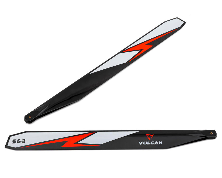 Vulcan Rotors 563mm Carbon Fiber Main Blade Set (Red)