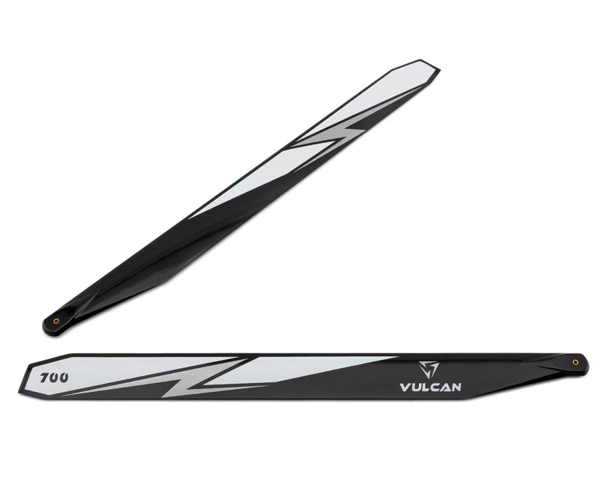 Vulcan Rotors 700mm Carbon Fiber Main Blade Combo Set (Silver)