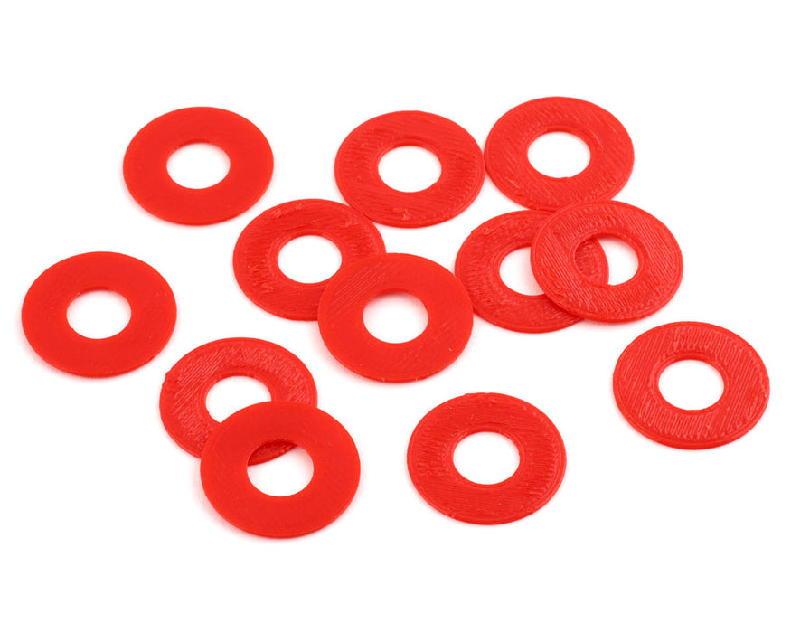 Webster Mods 1/8 Scale Protective Body Washers (12) (Red)
