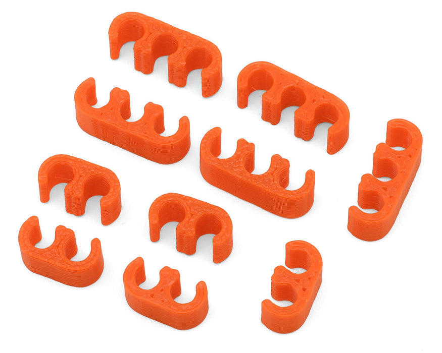 Webster Mods Wires & Cables Organizer Clips (Orange) (13AWG)