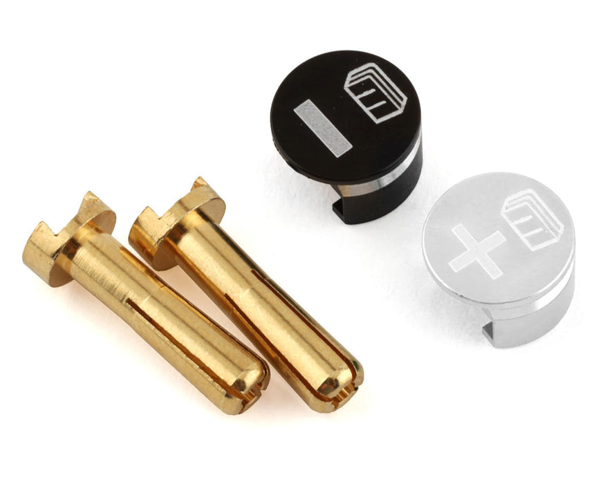 Whitz Racing Products Battery Grabs w/4mm Bullets (Silver)