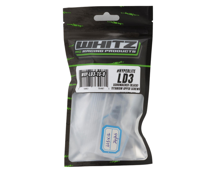 Whitz Racing Products Schumacher Cougar LD3 HyperLite Titanium Upper Screws Kit