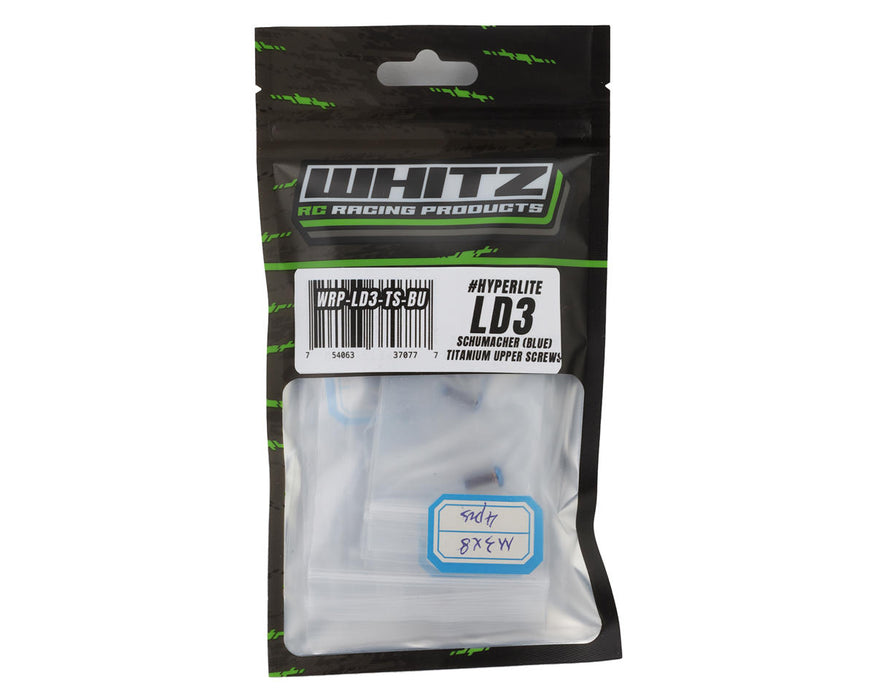 Whitz Racing Products Schumacher Cougar LD3 HyperLite Titanium Upper Screws Kit