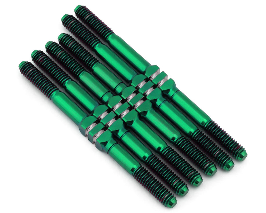 Whitz Racing Products TLR 22X HyperMax 3.5mm Titanium Turnbuckle Kit (Green)