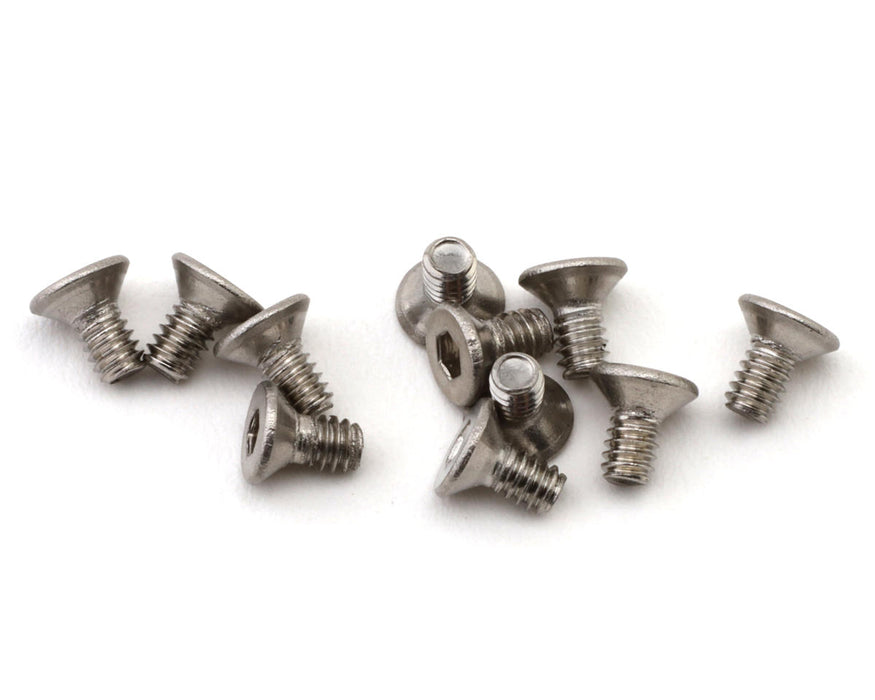 XBility RC 2x4mm Steel Flat Head Screws (10)
