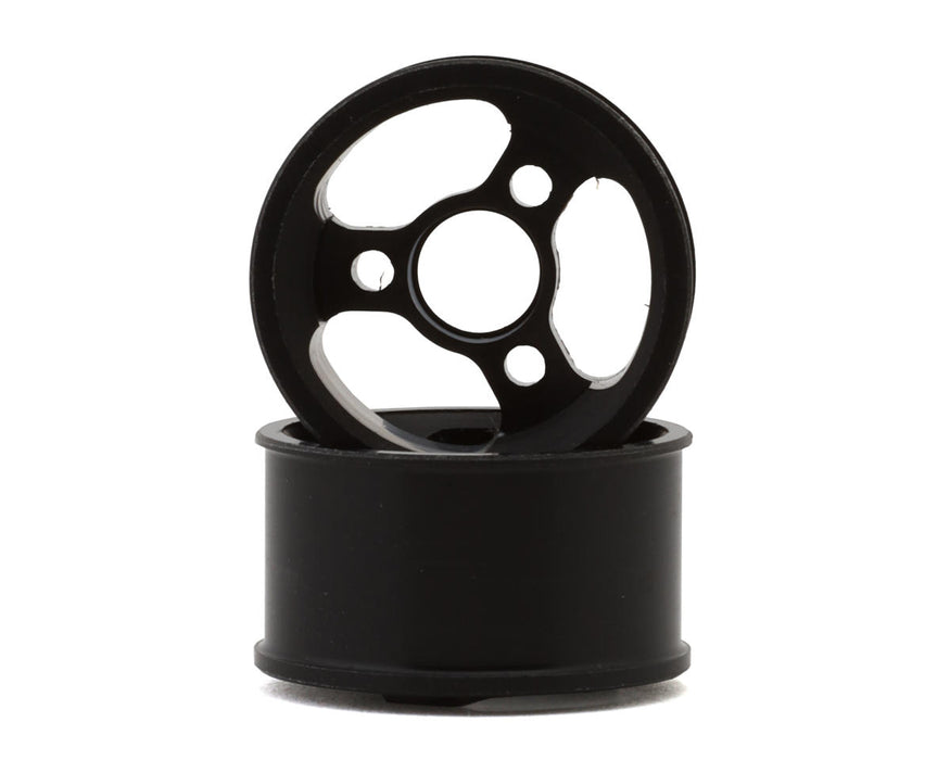 XBility RC XBOne 11mm CNC-Machined Delrin Rear Wheels (Black) (2) (+3mm Offset)