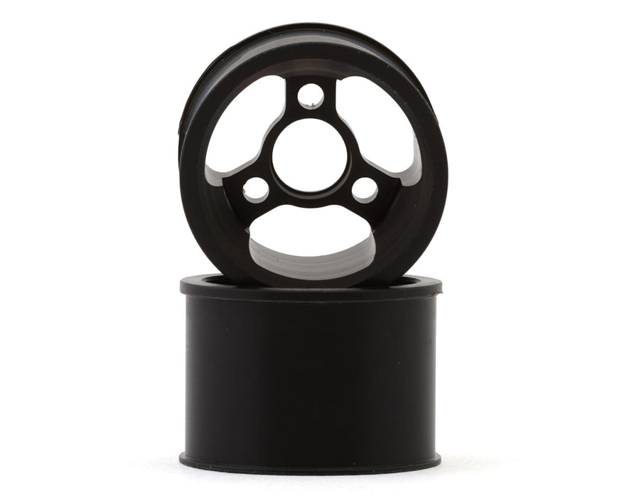 XBility RC XB-F1 14mm CNC-Machined Delrin Rear Wheels (Black) (2)