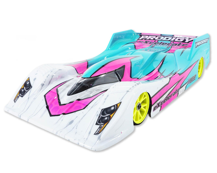 eXcelerate MACH "HD" 1/12 High Down Force Pan Car Body (Clear) (.015)