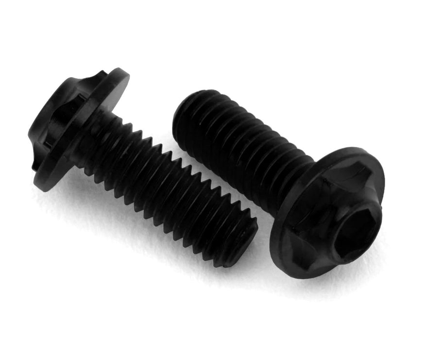 eXcelerate 3x8mm Low Profile Titanium Motor Screws (Black) (2)