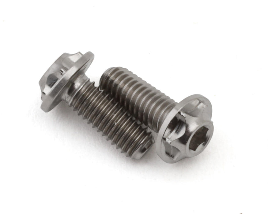 eXcelerate 3x8mm Low Profile Titanium Motor Screws (Silver) (2)