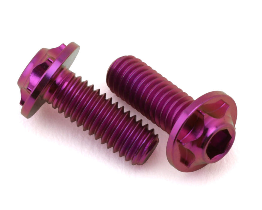 eXcelerate 3x8mm Low Profile Titanium Motor Screws (Purple) (2)
