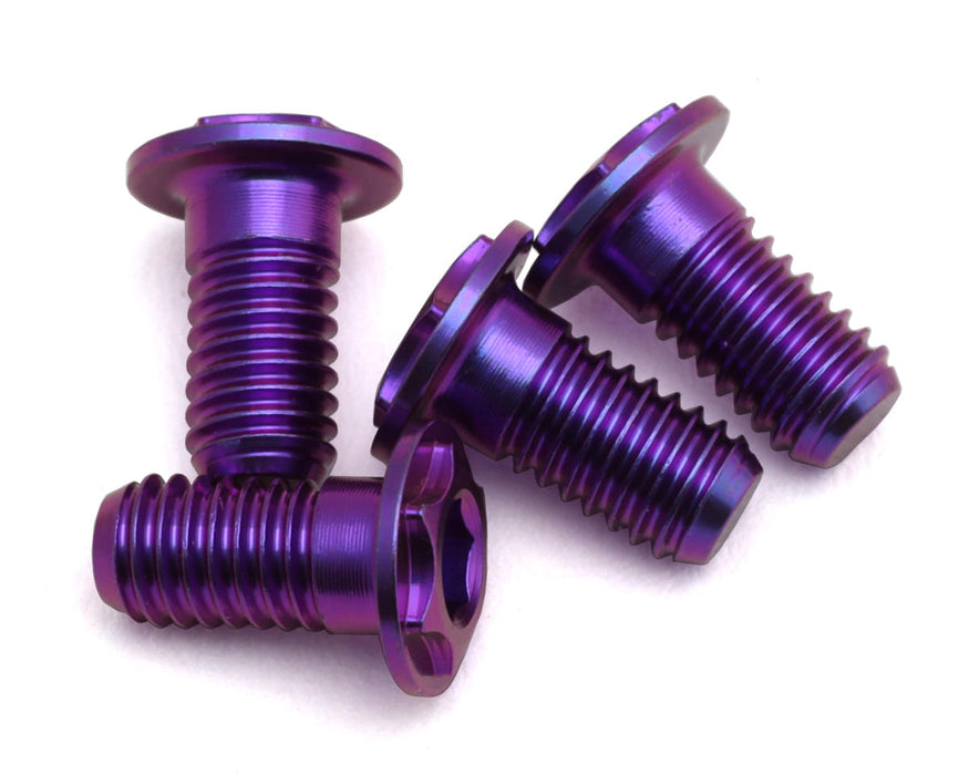 eXcelerate 3x6mm Low Profile Titanium Shoulder Screws (Purple) (4)