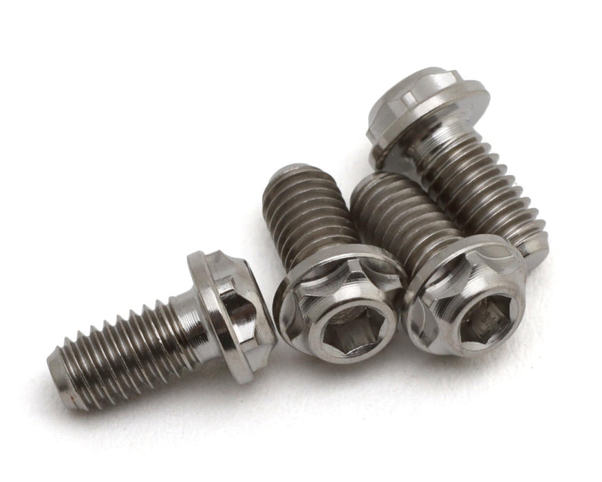 eXcelerate 3mm Low Profile Titanium Screws (Silver) (4) (3x6mm)