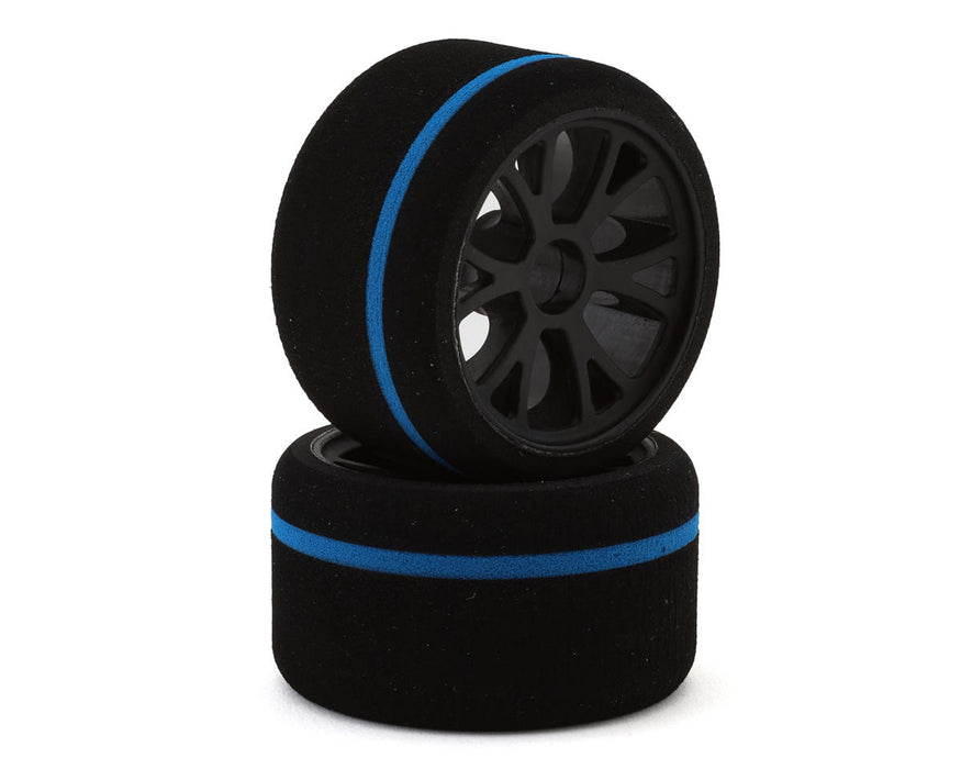 eXcelerate 1/12 Pan Car Pre-Mounted Front Foam Tires (2) (Spec)