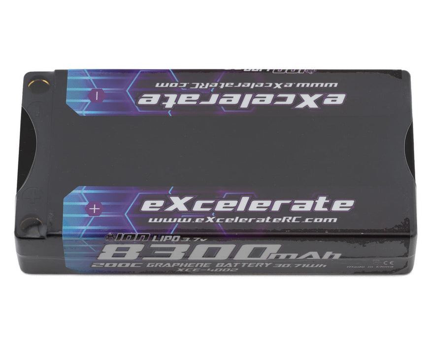 eXcelerate ION Graphene 1S 200C Shorty LiPo Battery (3.7V/8300mAh)