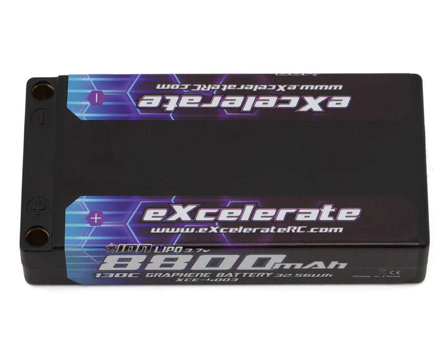 eXcelerate ION Graphene 1S 130C Shorty LiPo Battery (3.7V/8800mAh)