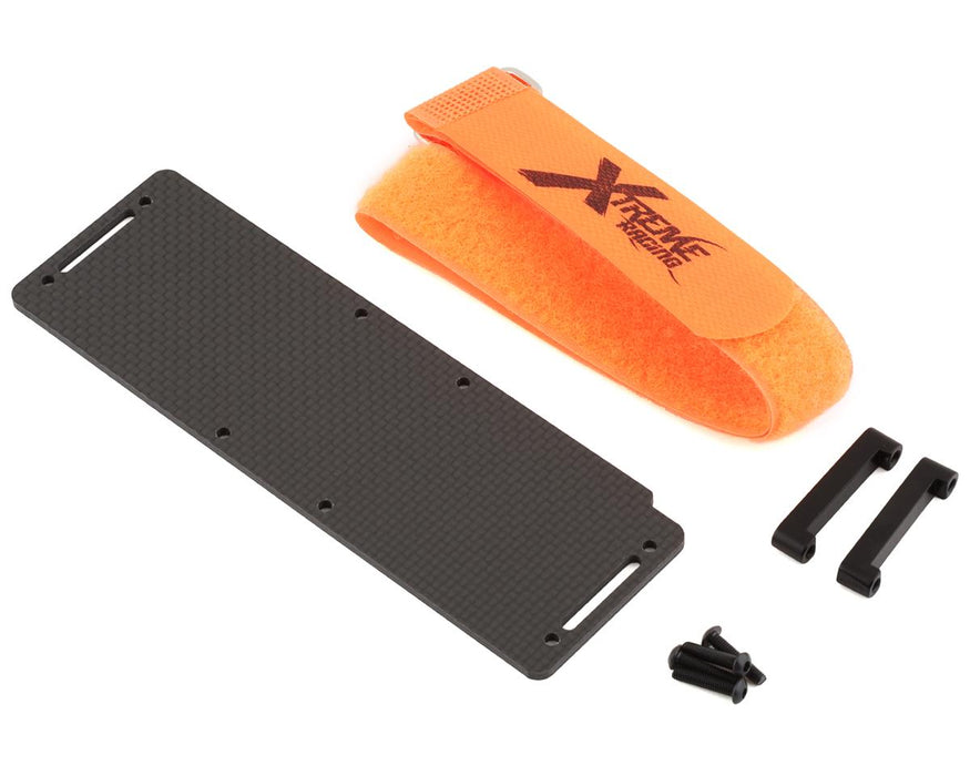 Xtreme Racing Carbon Battery Tray for Traxxas Rustler 4x4