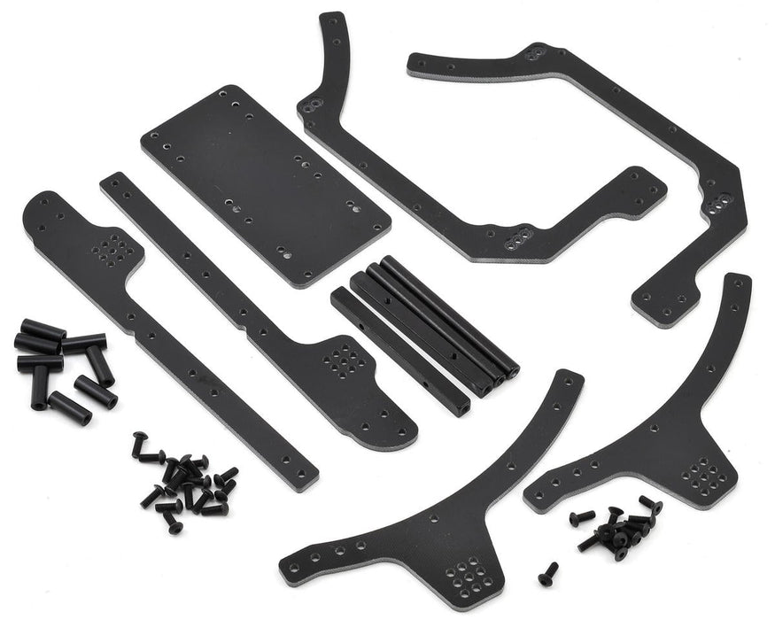 Xtreme Racing Axial RR10 Bomber 3mm G10 Frame Rail Kit (Black)