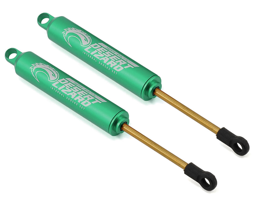 Yeah Racing Aluminum Desert Lizard Two Stage Internal Spring Shocks (Green) (2)
