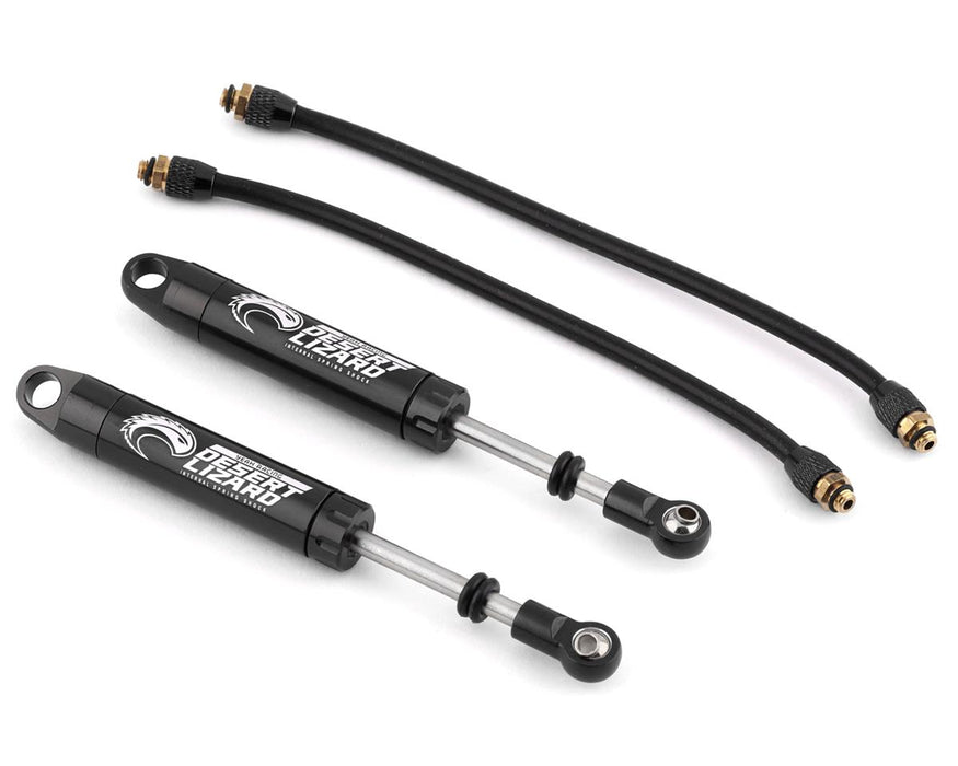 Yeah Racing Desert Lizard Piggyback Shocks w/Reservoir (Black) (2) (110mm)