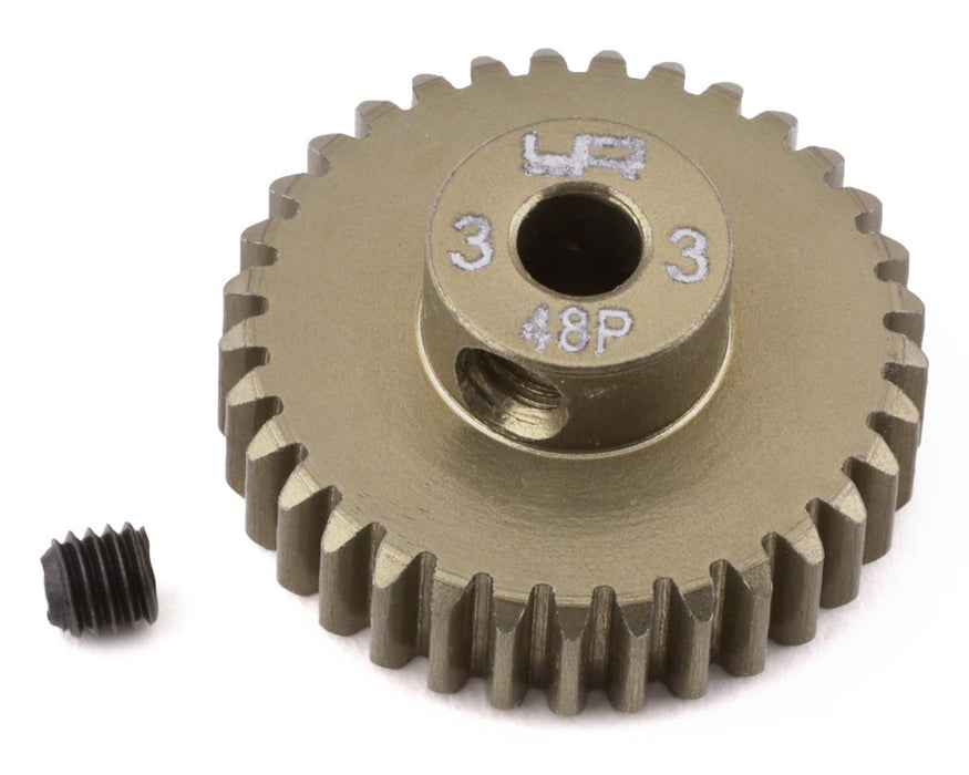 Yeah Racing 48P Hard Coated Aluminum Pinion Gear (33T)