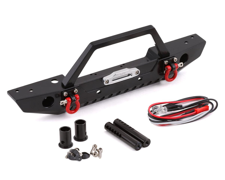 Yeah Racing 1/10 Scale Aluminum Front Bumper w/LEDs (Black)
