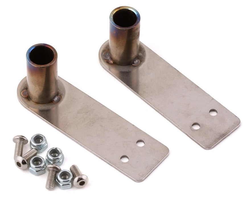 Yeah Racing 1/10 Stainless Steel Exhaust Tips (Silver) (2)