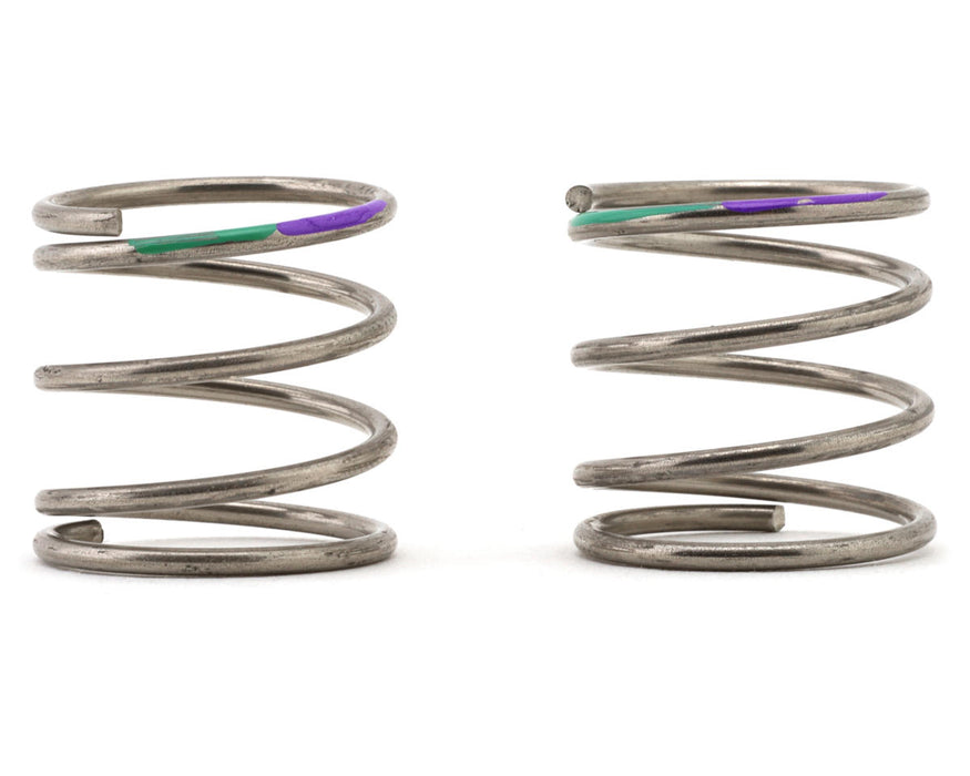 Yokomo MS2.0 Progressive Short Shock Springs (2) (Green/Purple/2.4-2.7lbs)