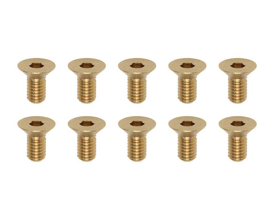 Yokomo Brass Flat Head Screws (10) (3x6mm)