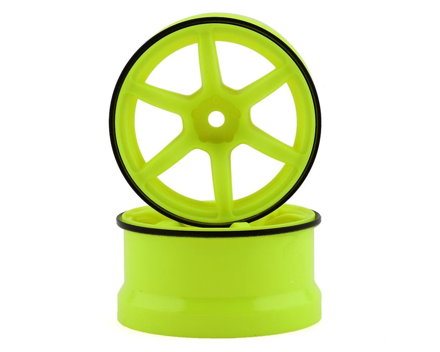 Yokomo 12mm Hex Racing Performer High Traction RWD Drift Wheels (Yellow) (2)