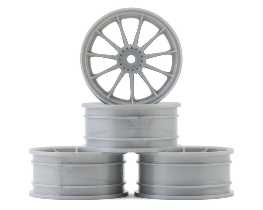 Yokomo 11-Spoke Touring Car Wheels (Grey) (4) (Medium Narrow)