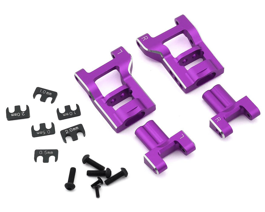 Yokomo YD-2 Aluminum Adjustable ”H” Short Rear Suspension Arms Set (Purple)