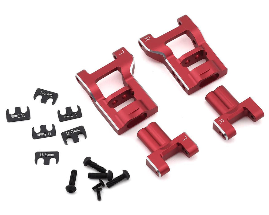 Yokomo YD-2 Aluminum Adjustable ”H” Short Rear Suspension Arms Set (Red)