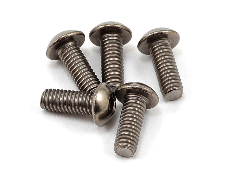 Yokomo 3x8mm Titanium Button Head Screw (5)
