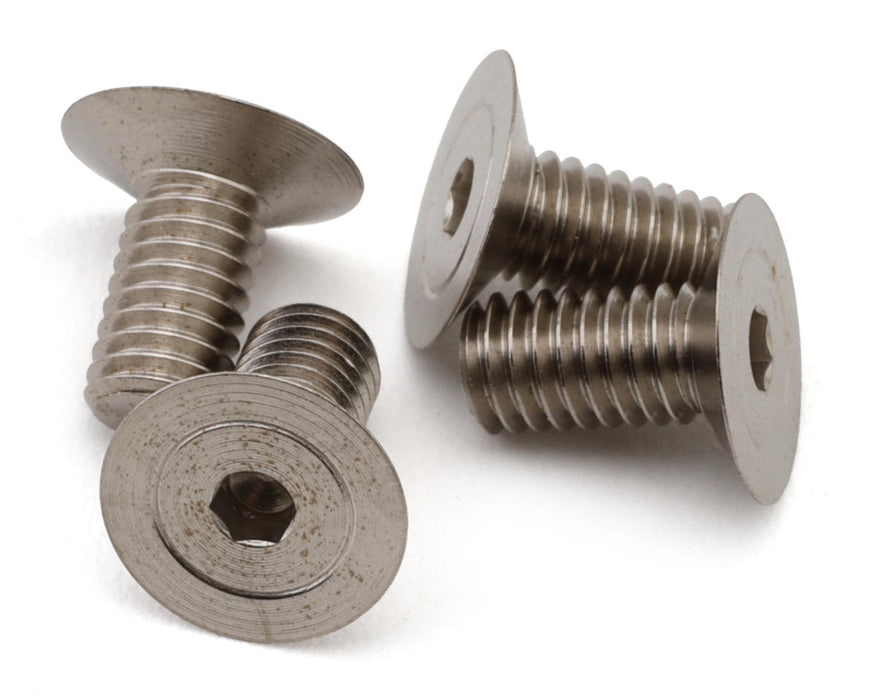 Yokomo MS2.0 Precision Steel Flat Head Socket Screws (4) (120°) (3x6mm)