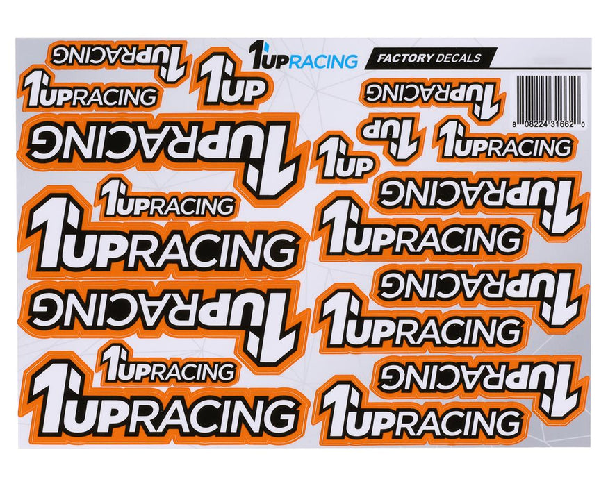 Feuille de décalcomanies 1UP Racing (Orange)