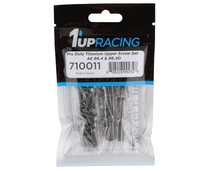 Jeu de vis supérieures en titane 1UP Racing AE B6.4/B6.4D Pro Duty