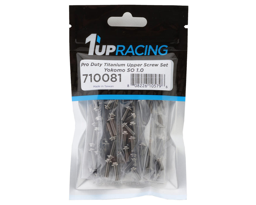 1UP Racing Yokomo SO 1.0 Pro Duty Upper Titanium Screw Set