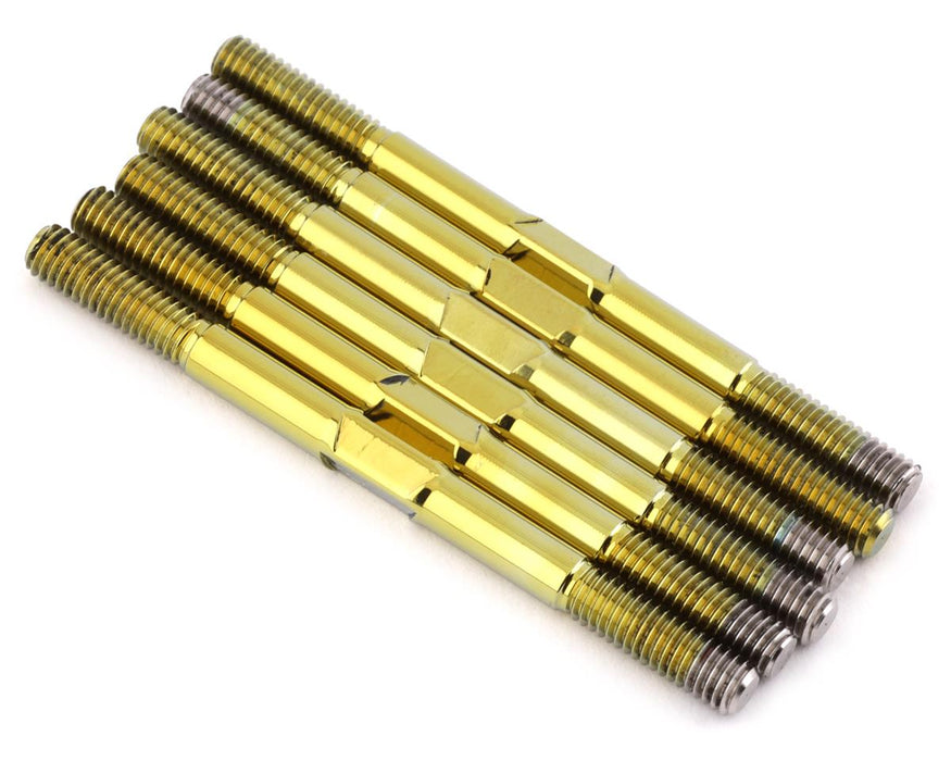 1UP Racing TLR 22 5.0 Pro Duty Titanium Turnbuckle Set (Triple Polished Gold)