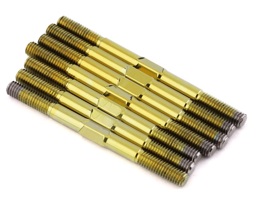 1UP Racing TLR 22X-4 Pro Duty Titanium Turnbuckle Set (Triple Polished Gold)