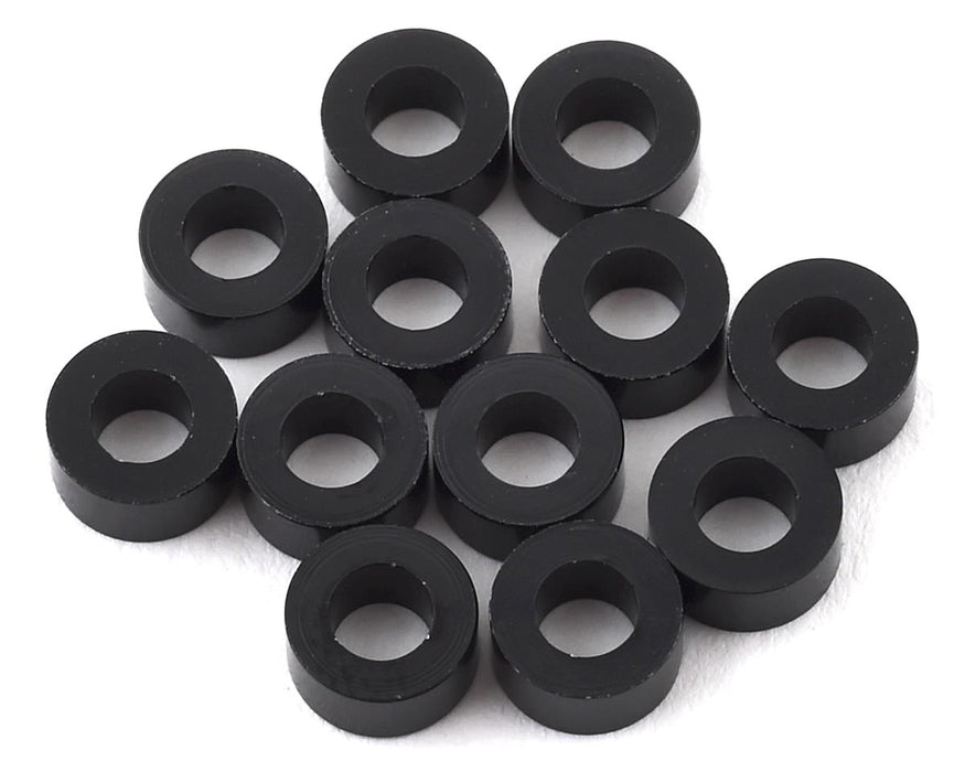 1UP Racing 3x6mm Precision Aluminum Shims (Black) (12) (3mm)