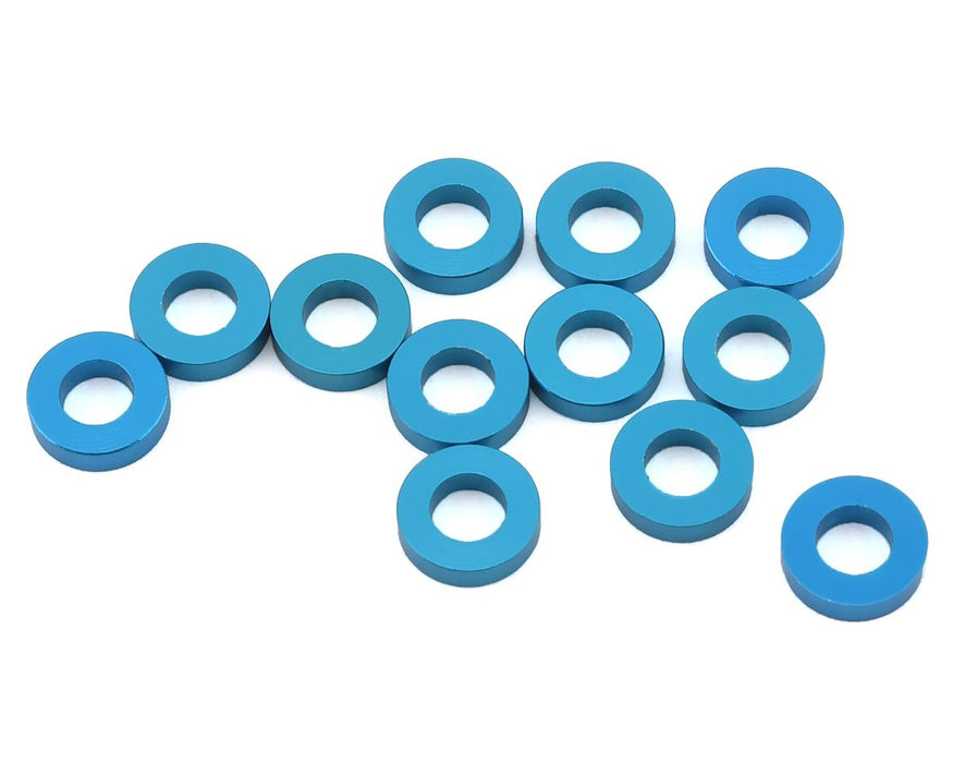 1UP Racing 3x6mm Precision Aluminum Shims (Blue) (12) (1.5mm)