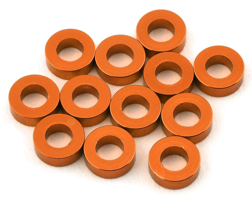 1UP Racing 3x6mm Precision Aluminum Shims (Orange) (12) (2mm)